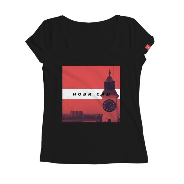 Tradicionalizam Novi Sad Petrovaradin crna ženska majica